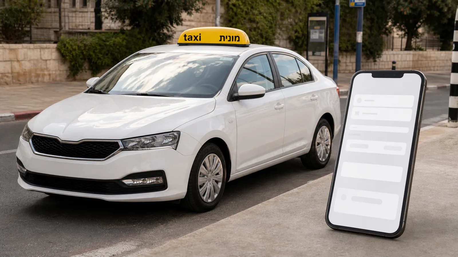תמונה ראשית ייחודית למאמר איך מזמינים מונית מראש בצורה מסודרת